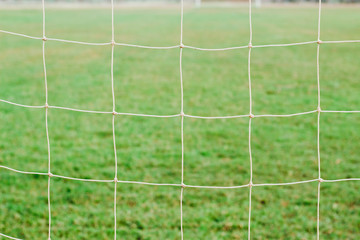 green soccer field of grass