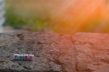 Food written and texts,good food 