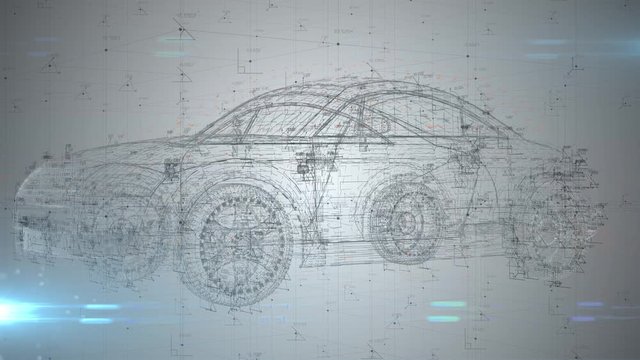 Auto industry mechanical engineering design of self driving car innovation