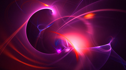 3D rendering abstract fractal technology wallpaper 