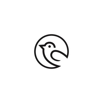 bird logo template, design concept idea, vector