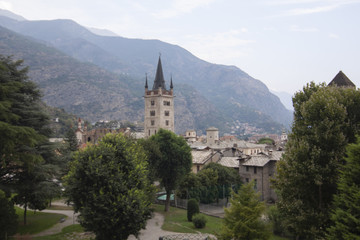 Fototapeta na wymiar Val di Susa paese Susa Torino piemonte Italia