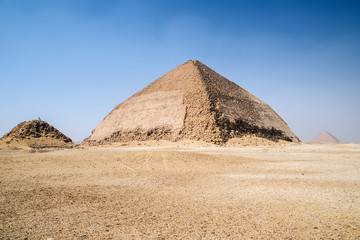 Layered pyramid at Dahshur necropolis near Cairo, Egypt