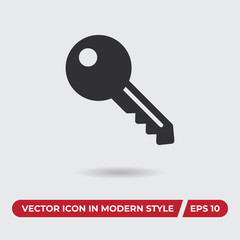House key vector icon in modern style for web site and mobile app