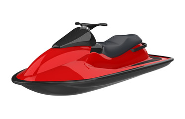 Naklejka premium Jet Ski Isolated