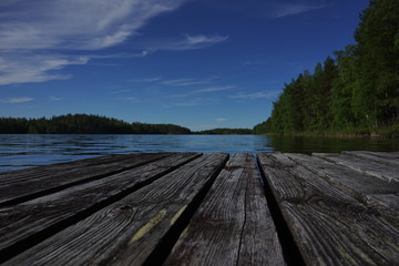 Pier and old planks