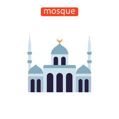 Minaret building icon.