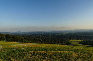 Fototapeta na wymiar panorama z Bezmiechowej