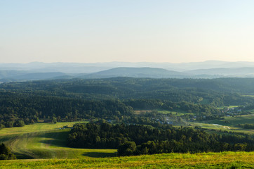 Fototapeta na wymiar Panorama z Bezmiechowej