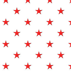 Abstract seamless wallpaper with stars red and white background Texture Vector illustration