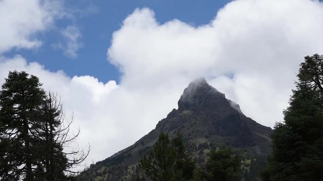 Nevado de Colima National Park, timelapse landscape of the mountain - Mexico