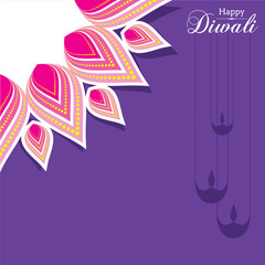 Illustration of Happy Diwali Greeting