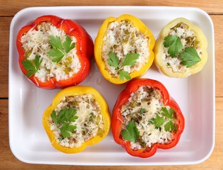 Stuffed peppers.