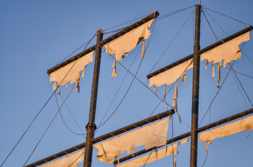 Detail of a pirate boat