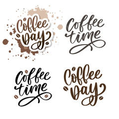 1 October International coffee day Logo. World Coffee day Logo Icon vector illustration on white background.