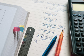 Solving math problem on paper