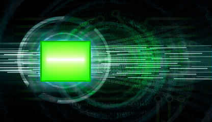 Obraz premium green CPU