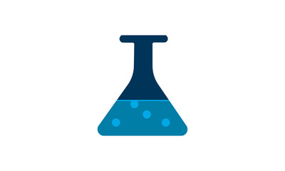 Beaker icon. High quality logo for web site design and mobile apps. Vector illustration on a white background.