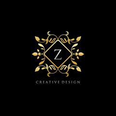 Letter Z Luxury Boutique Gold Logo