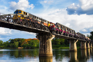 Train on the Bridge and 'Death Railway', Kanchanaburi, Thailand