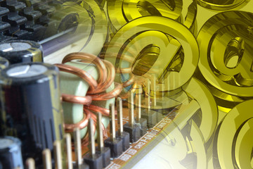 Electronic device and mail signs