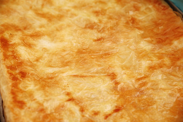 close up of slice of apple pie