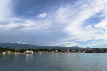 view form nearby pier on Iho Tewoo Beach