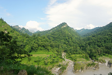 Fototapeta na wymiar River in the mountains