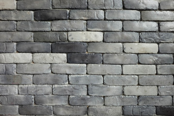 random gray brick wall background texture, painted block set pattern. 