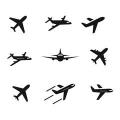 airplane icon set,symbol vector illustration 