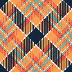 Tartan scotland seamless plaid pattern vector. Retro background fabric. Vintage check color square geometric texture.