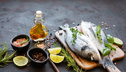 Fresh fish dorado