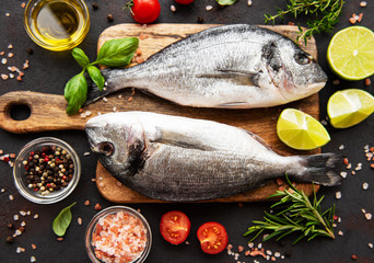Fresh fish dorado