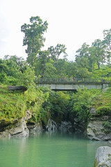 Bridge over a mountian stream