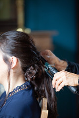 Fototapeta premium coiffure pour une future mariée