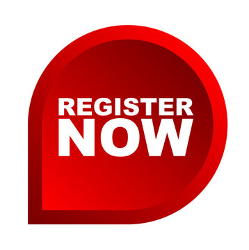 red vector banner register now