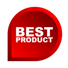 red vector banner best product