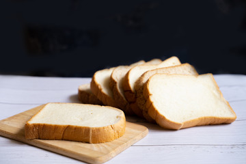 close up sliced whole grain bread