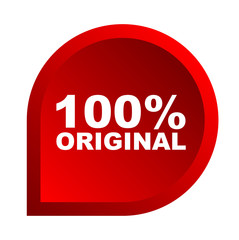 red vector banner 100% original