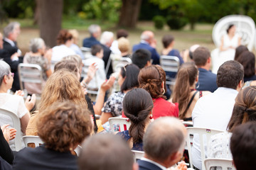 public lors d'un mariage