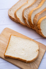 close up sliced whole grain bread