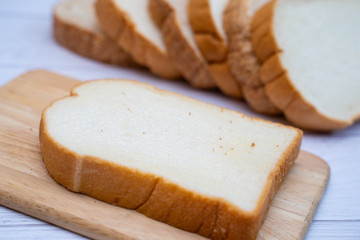 close up sliced whole grain bread