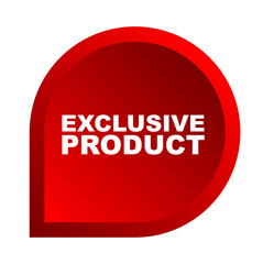 red vector banner exclusive product