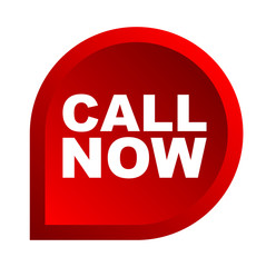 red vector banner call now