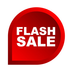 red vector banner flash sale