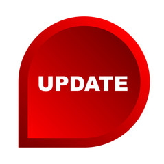 red vector banner update