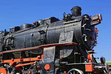 Fototapeta premium The old steam train