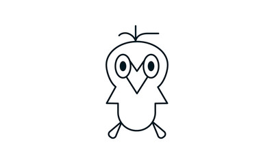 Owl icon for wisdom and education