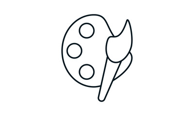 Paint tray  icon  vector illustration used for website.