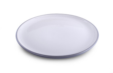 empty plate isolated on white background